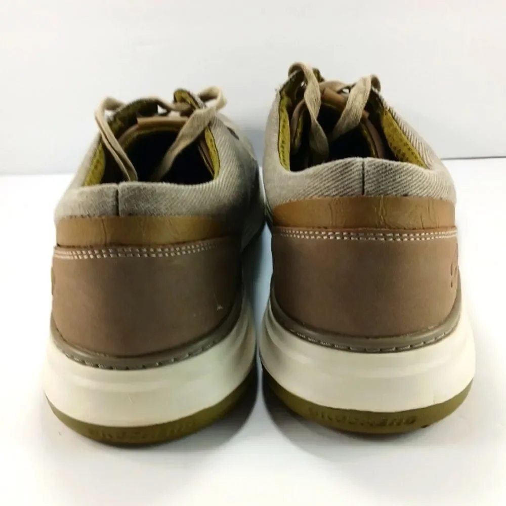 Skechers Moreno-Ederson Casual Canvas Lace-Up Oxford Sneaker Shoe Mens 13 Tan...